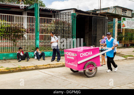 Rues de San Juan del Sur, Nicaragua. Banque D'Images