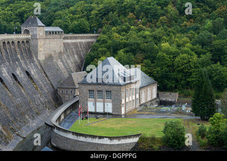 Barrage du réservoir Edersee, Parc National Kellerwald, Waldeck, Hesse du Nord, Hesse Banque D'Images