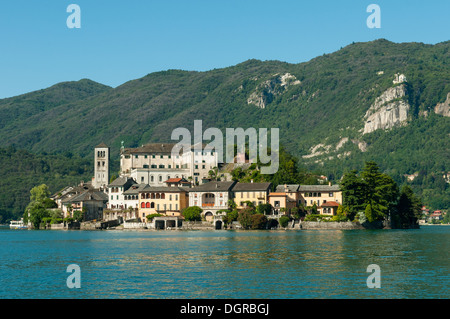 Isola San Giulio, lac d'Orta, lombardia, Italie Banque D'Images