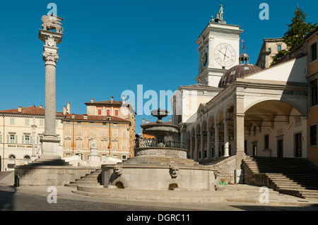 Piazza della Liberta, Udine, Frioul-Vénétie Julienne, Italie Banque D'Images