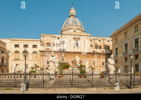 Église de Santa Caterina, Palerme, Sicile, Italie Banque D'Images