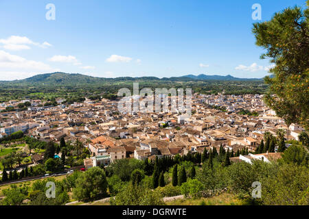 Vue de la ville d'Arta, Majorque, Majorque, Îles Baléares, Espagne, Europe Banque D'Images