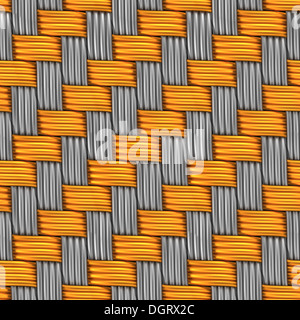Tissé d'or et d'argent. Seamless Texture. Banque D'Images