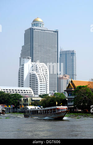 Tour de l'État à la Mae Nam, Menam Chao Phraya, Bangrak, Bang Rak district, Bangkok, Krung Thep, Thailande, Asie Banque D'Images