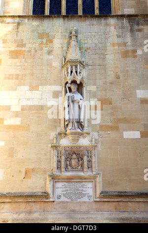 L'extérieur de l'Eton College Chapel, Eton et Windsor Ville, comté de Berkshire, Angleterre, Grande-Bretagne, Royaume-Uni. Banque D'Images