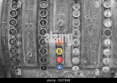 Caisse enregistreuse vintage Banque D'Images