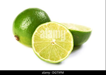 Un ensemble de limes, deux demi-lime. Banque D'Images