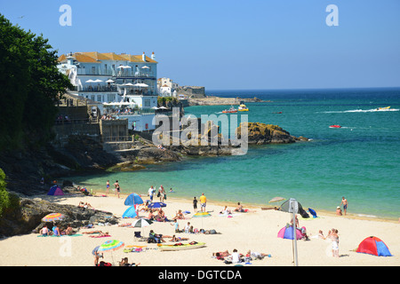 La plage de Porthminster, St Ives, Cornwall, Angleterre, Royaume-Uni Banque D'Images