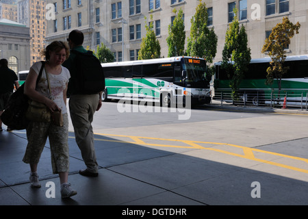 La gare routière de l'Union à Toronto, Canada Banque D'Images