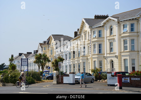 Les bâtiments de mer sur l'Esplanade, Exmouth, Devon, Angleterre, Royaume-Uni Banque D'Images