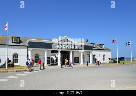 Entrée de Land's End, Cornwall, Péninsule de Penwith, Angleterre, Royaume-Uni Banque D'Images