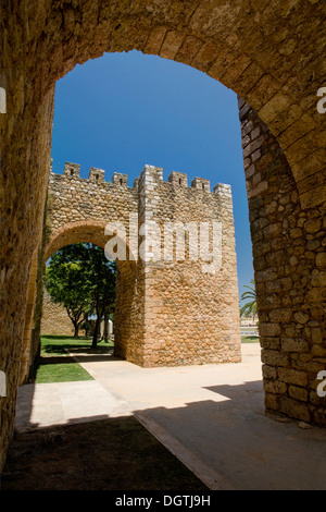 Le Portugal, Lagos, d'arcades dans les murs de la ville, château de Lagos Banque D'Images