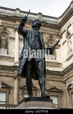 Sir Joshua Reynolds statue, Royal Academy Banque D'Images