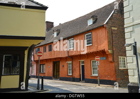 14e siècle Hampton Court, Nelson Street, King's Lynn, Norfolk, Angleterre, Royaume-Uni Banque D'Images