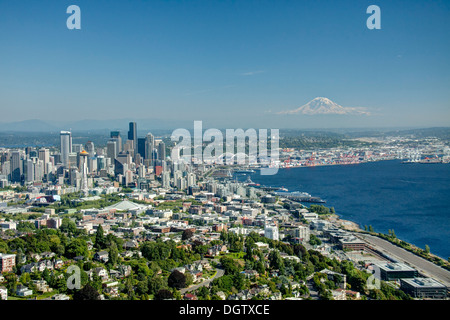 Photo aérienne de Seattle, WA Banque D'Images