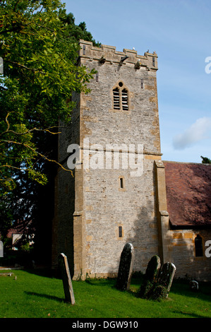 L'église Saint-Michel, au sud Littleton, Vale of Evesham, Worcestershire, Royaume-Uni Banque D'Images