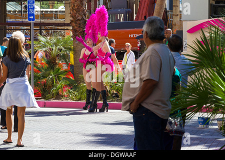 Voir les filles dans les rues de Las Vegas Banque D'Images