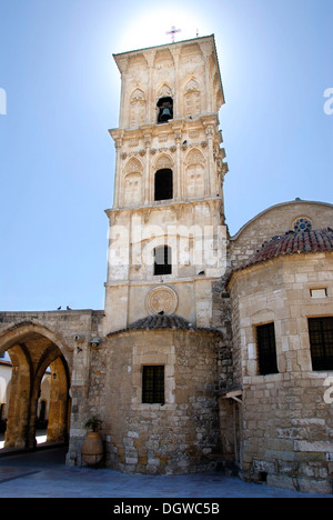 Le christianisme orthodoxe grecque, l'église Agios Lazaros Lazarus, église, clocher, Larnaca, sud de Chypre, République de Chypre Banque D'Images