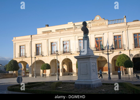 Le tourisme national Parador Hotel Ronda, Plaza de España, la province de Malaga, Espagne Banque D'Images