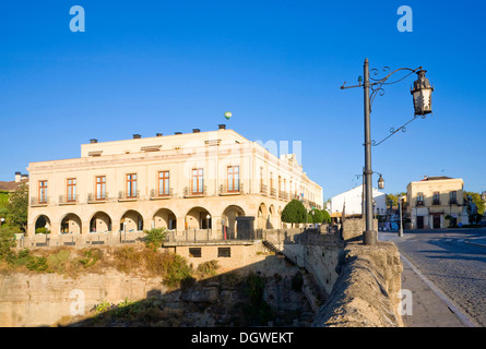 Le tourisme national Parador Hotel Ronda, Plaza de España, la province de Malaga, Espagne Banque D'Images