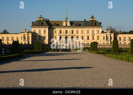 Château de Drottningholm près de Stockholm, résidence de la famille royale Suédoise, Ekeroe Municipalité, Uppland, Suède, Europe Banque D'Images