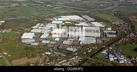 Vue aérienne de Wakefield 41 Industrial Park, West Yorkshire Banque D'Images