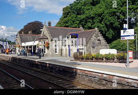 La gare de Pitlochry Pitlochry dans le district de Perth and Kinross en Écosse Banque D'Images