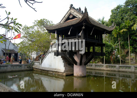 Le bouddhisme, la Pagode à un pilier, Hanoi, Vietnam, Asie Banque D'Images