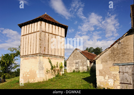 XV siècle pigeonnier, Saint Aignan sur Cher, Loir et Cher, Centre, France Banque D'Images