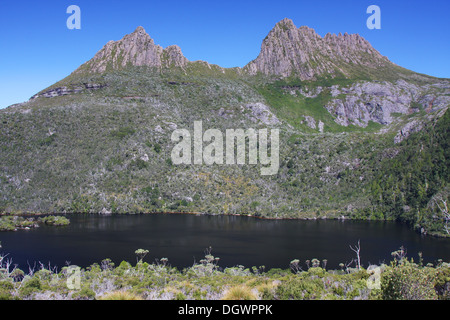 Cradle Mountain et Dove Lake en Tasmanie, Australie Banque D'Images