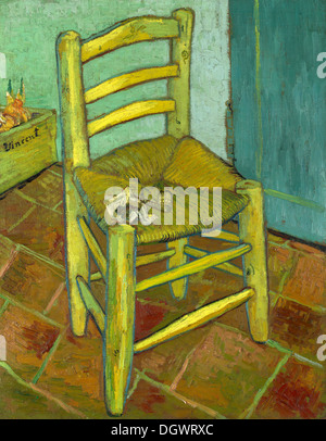 La Chaise de Van Gogh par Vincent van Gogh 1888 Banque D'Images