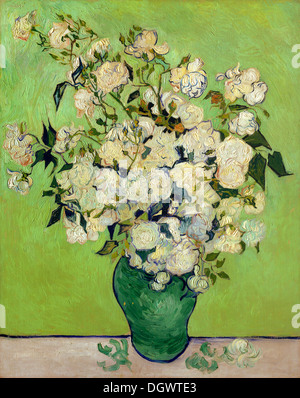 Roses de Vincent van Gogh 1890 Banque D'Images