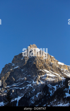 Bire Mountain, 2502m, la montagne locale de Kandersteg, Alpes Bernoises, Kandersteg, Canton de Berne, Suisse Banque D'Images