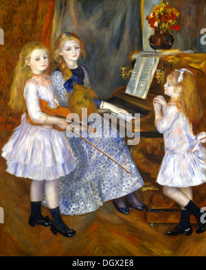 Les filles de Catulle Mendes - par Pierre-Auguste Renoir, 1888 Banque D'Images