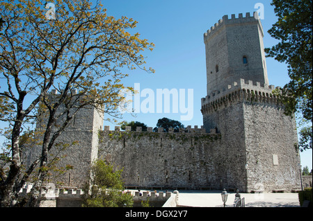 Château normand, Castello di Venere, Erice, Sicile, Italie, Europe Banque D'Images