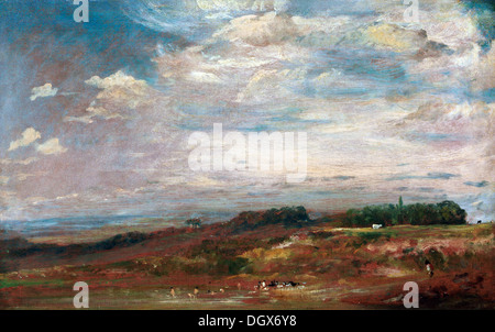 Hampstead Heath avec baigneurs - par John Constable, 1822 Banque D'Images