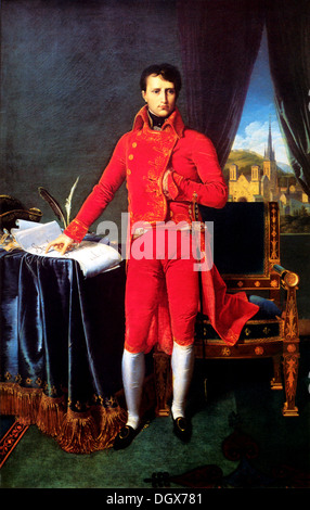 Napoléon Bonaparte, Premier Consul - par Ingres, 1804 Banque D'Images