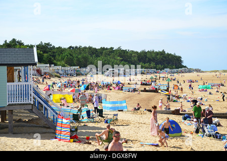 Wells-next-the-Sea Beach, Wells-next-the-Sea, Norfolk, Angleterre, Royaume-Uni Banque D'Images