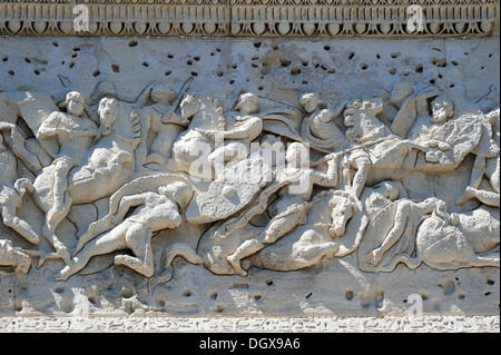 Vue détaillée de l'Arc de triomphe romain, Orange, France, Europe Banque D'Images