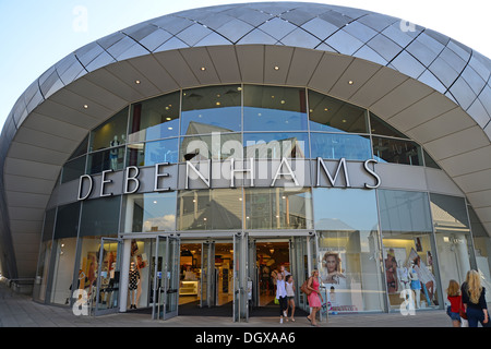 Magasin Debenhams, Arc de centre commercial, Bury St Edmunds, Suffolk, Angleterre, Royaume-Uni Banque D'Images