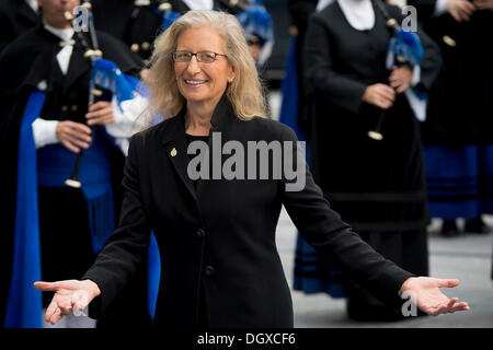 Oviedo, Espagne. 25 octobre, 2013. Annie Leibovitz assiste à la XXII. Prix du Prince des Asturies à Oviedo le 25 octobre, 2013 © AFP PHOTO alliance/Alamy Live News Banque D'Images