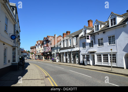 High Street, Great Dunmow, Essex, Angleterre, Royaume-Uni Banque D'Images