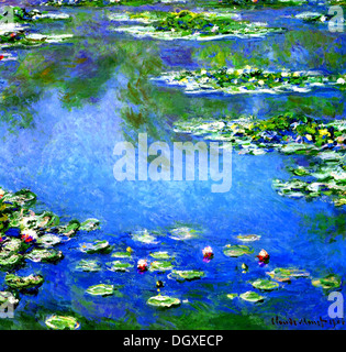 Water Lilies - par Claude Monet, 1906 Banque D'Images
