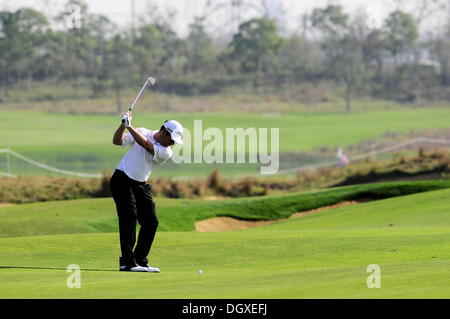 Shanghai, Chine ; Louis Oosthuizen de l'Afrique du Sud au cours de la ronde finale de la BMW Masters à Lake Malaren Golf Club. 27 Oct, 2013. Credit : Action Plus Sport/Alamy Live News Banque D'Images