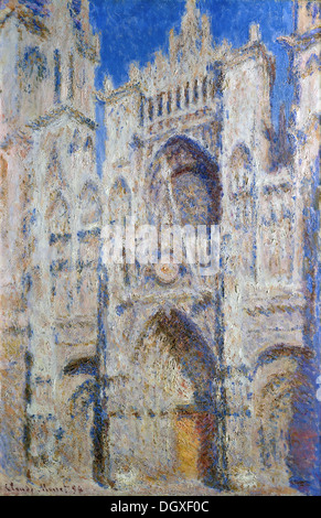 La Cathédrale de Rouen : le portail (soleil) - par Claude Monet, 1894 Banque D'Images