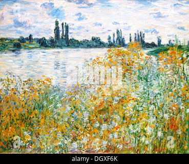 L'île aux fleurs près de Vétheuil - par Claude Monet, 1880 Banque D'Images