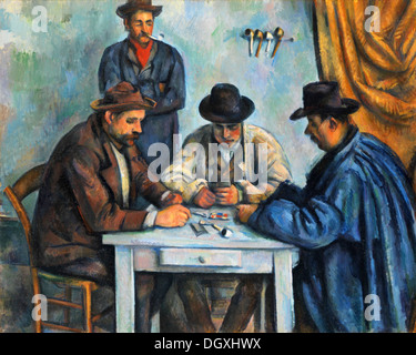 - Les joueurs de cartes de Paul Cézanne, 1892 Banque D'Images