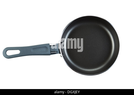 Photo horizontale de nouveau gris et noir poêle isolé sur fond blanc Banque D'Images