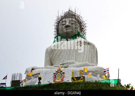 Le plus grand saint blanc Bouddha à Phuket, Thailande. Banque D'Images