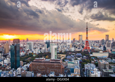 Tour de Tokyo à Tokyo, Japon. Banque D'Images